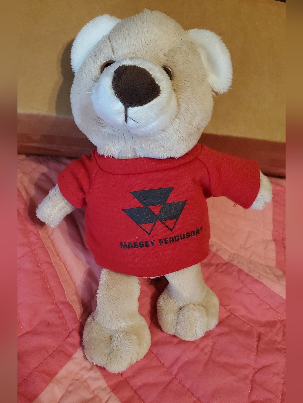 Massey Ferguson Tractor Red Shirt Plush Bear Stuffed Toy
